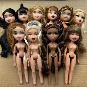 2001 Version Original Brazz Doll Multi-Joints Movable Vintage Rare Face Doll Heads Doll Shoes DIY Toys Accessories