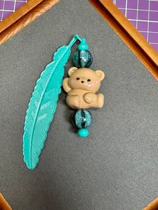 Beaded Leaf Bookmarks