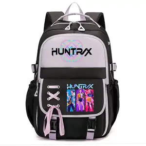 2026 New KPOP Hunting Group Women’s Group Large Capacity Computer Bag Oxford Cloth School Bag Backpack