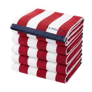 U.S. Polo Assn. Cabana Stripe Beach Towel 6-Pack
