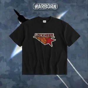 [WARBORN] Lockheed Martin Logo Graphic T-Shirt, Hoodie & Zip Hoodie for Men, Aerospace Military Streetwear, Aviation DTG Print Menswear