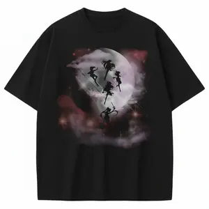 Sailor Moon-Inspired Fan-Art T-shirt -  Gothic High Quality Trending Anime Graphic Tee Unisex - Menswear & Womenswear Tops - Casual Cotton Crewneck Short Sleeve Fitted Printed Streetwear Tshirt