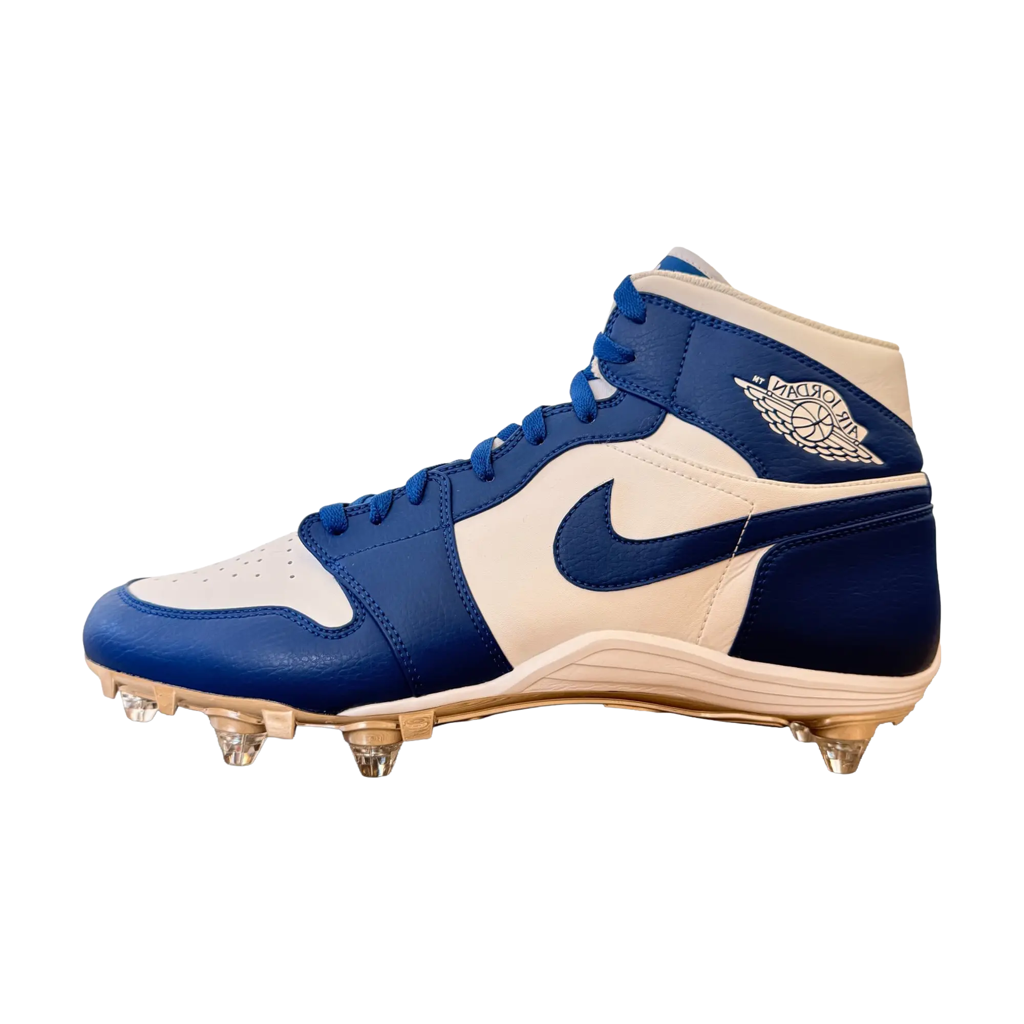 Jordan 1 Mid Detachable Cleats TD "White / Blue / Blue" SU19 MNJDSP 566 935350