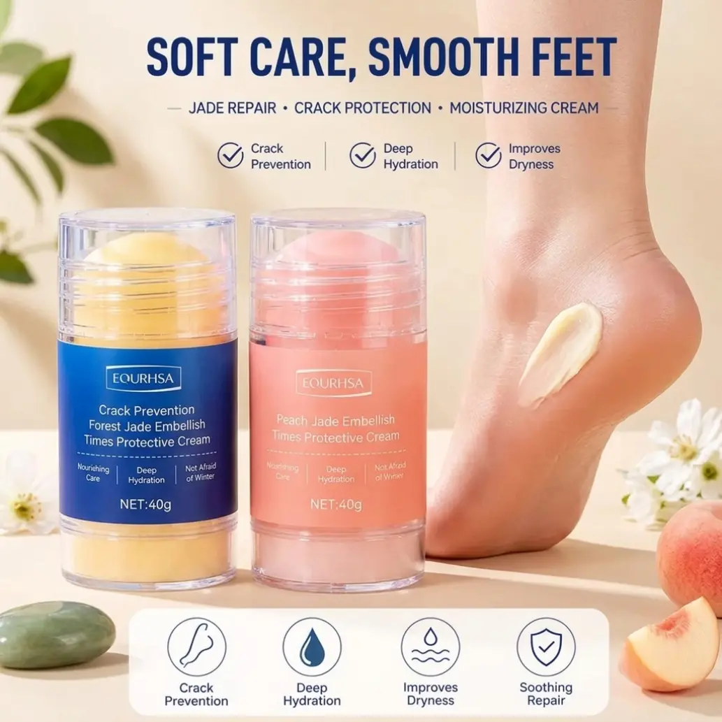 Buy 1 Get 1,Foot Care Cream,Anti Cracked Foot Cream,Moisturizing,Anti Crack,Softening and Nourishing Cream for Dry,Cracked Feet,Remove Dead Skin and Moisturize Dry Skin Hydrating Daily