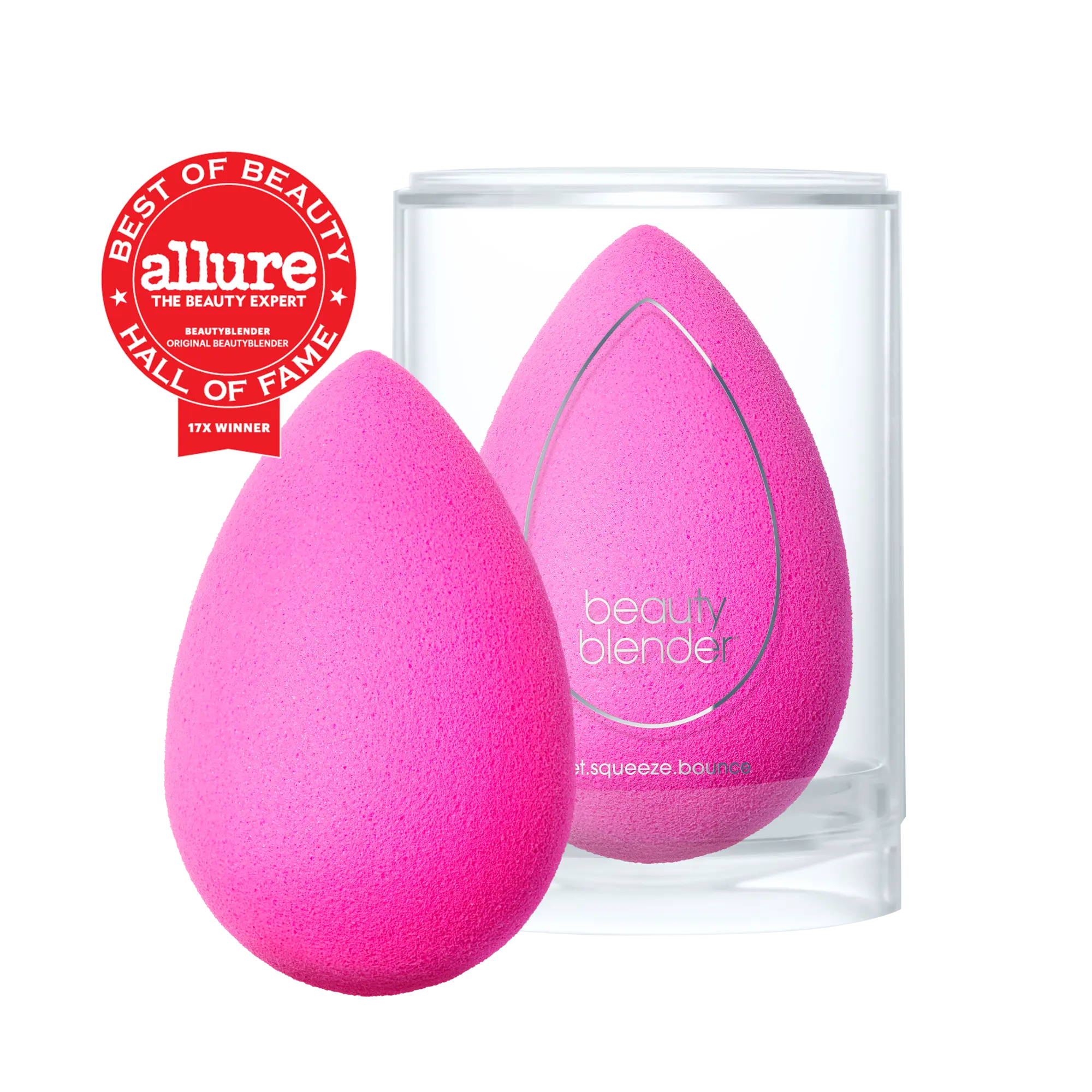 Beautyblender Original Pink Makeup Sponge | Latex-Free | HD Blending | Uses 33% Less Foundation