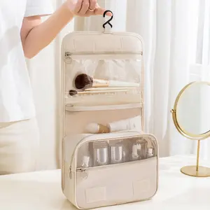 Multifunctional Portable Travel Toiletry Bag, Women's Hanging Makeup Organizer, Waterproof Cosmetic Storage Box, Mother's Day Gift