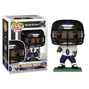 Funko Pop! Roquan Smith Baltimore Ravens, NFL 242 Vinyl Figure in PopShield Protector