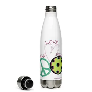 Pickleball Stainless Steel Water Bottle - Peace Love Pickleball