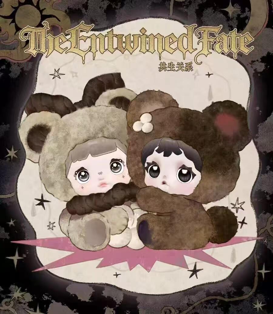 Nommi -  Heymi The Entwined Fate Series Plush Blind Box, Cute Collectible Figure Doll, Mysterious Desktop Ornament, Perfect Gift for Girls & Plush Toy Lovers