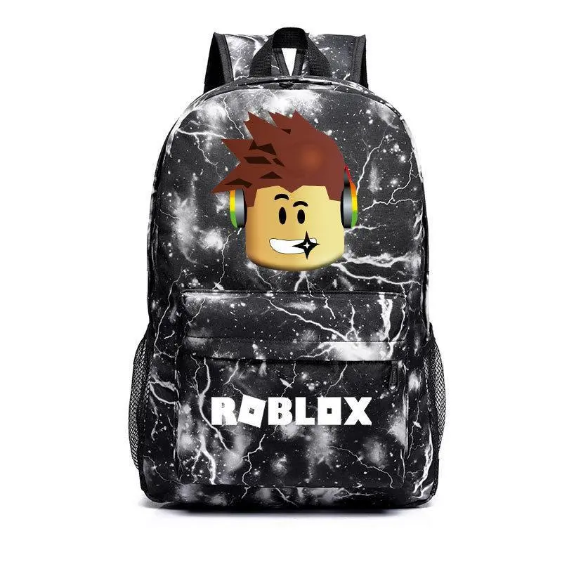 Starry Sky Roblox Game Theme Backpack, Multi-Functional Laptop Backpack, Teen Student School Bag & Outdoor Travel Rucksack