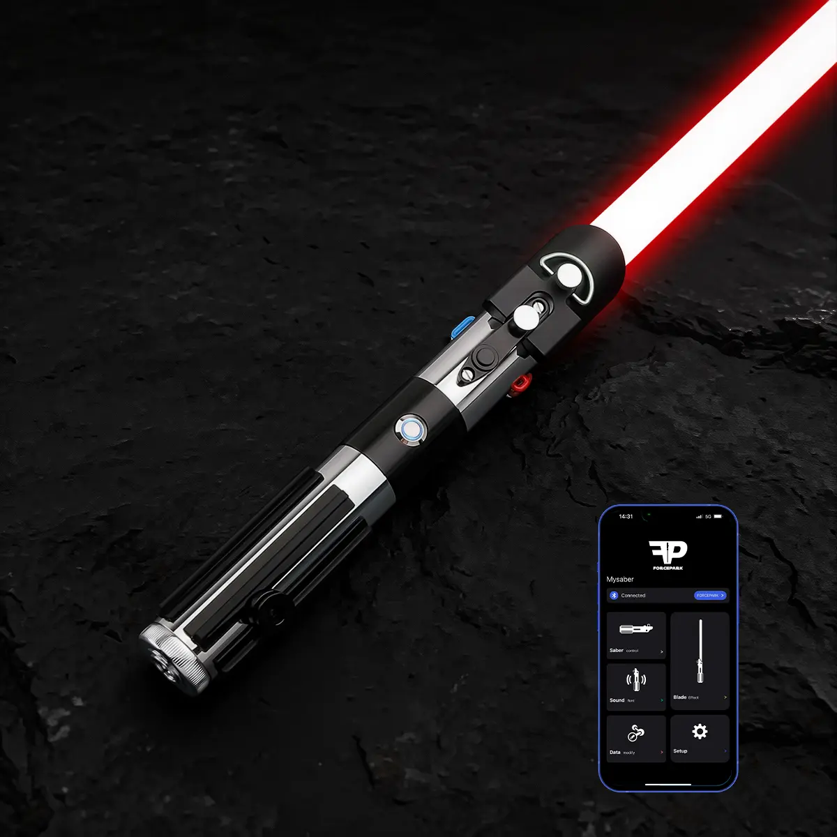 CXSABER DV-Father Neopixel Lightsaber Hilt Multi Colors 27 Sound Fonts Smooth Swing&Motion Control, Budget-friendly Metal Handle for Adults and Kids