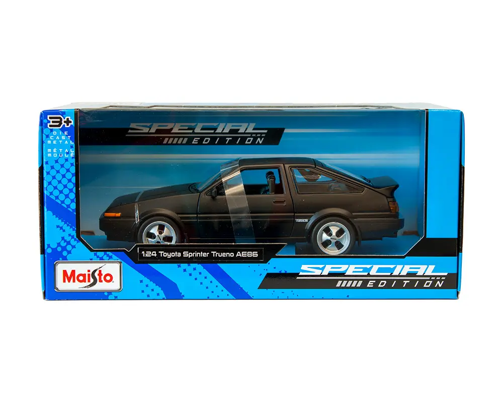 Maisto 1:24 Toyota Sprinter Trueno AE86 – Matte Black