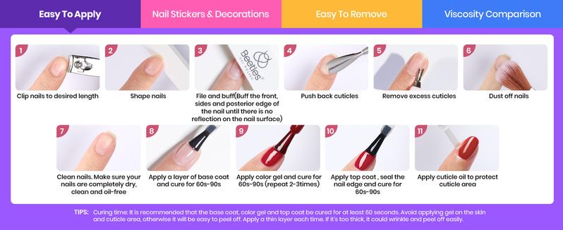 Beetles Gel Nail Polish Kit with UV Light 35 Colors All-in-one Gel Polish Nail Kit with Base and Matte&Glossy Top Coat Soak Off All Season Gel Nail Kit Manicure Tools Easter's Gift for Women Girls