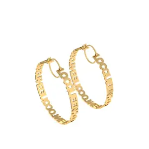 Loc Queen Gold Hoop Earring