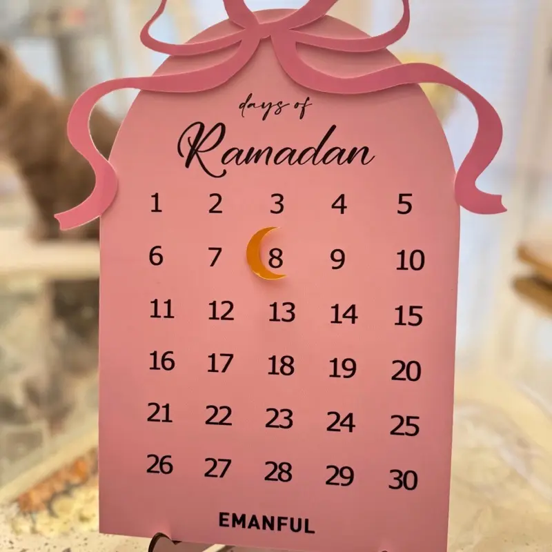 Ramadan Calendar: Acrylic and Magnetic Ramadan Decoration
