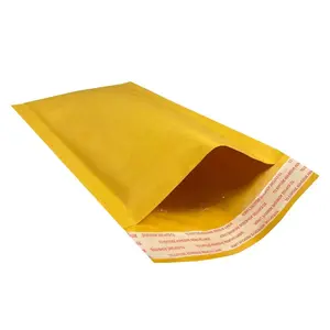 UOFFICE Pack of 20 Kraft Bubble Mailers 5" x 10" #00 Self-Seal Padded Envelopes Lightweight 110 GSM with 2 Layers Cushioning