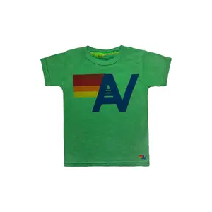 KID'S LOGO TEE - KELLY GREEN