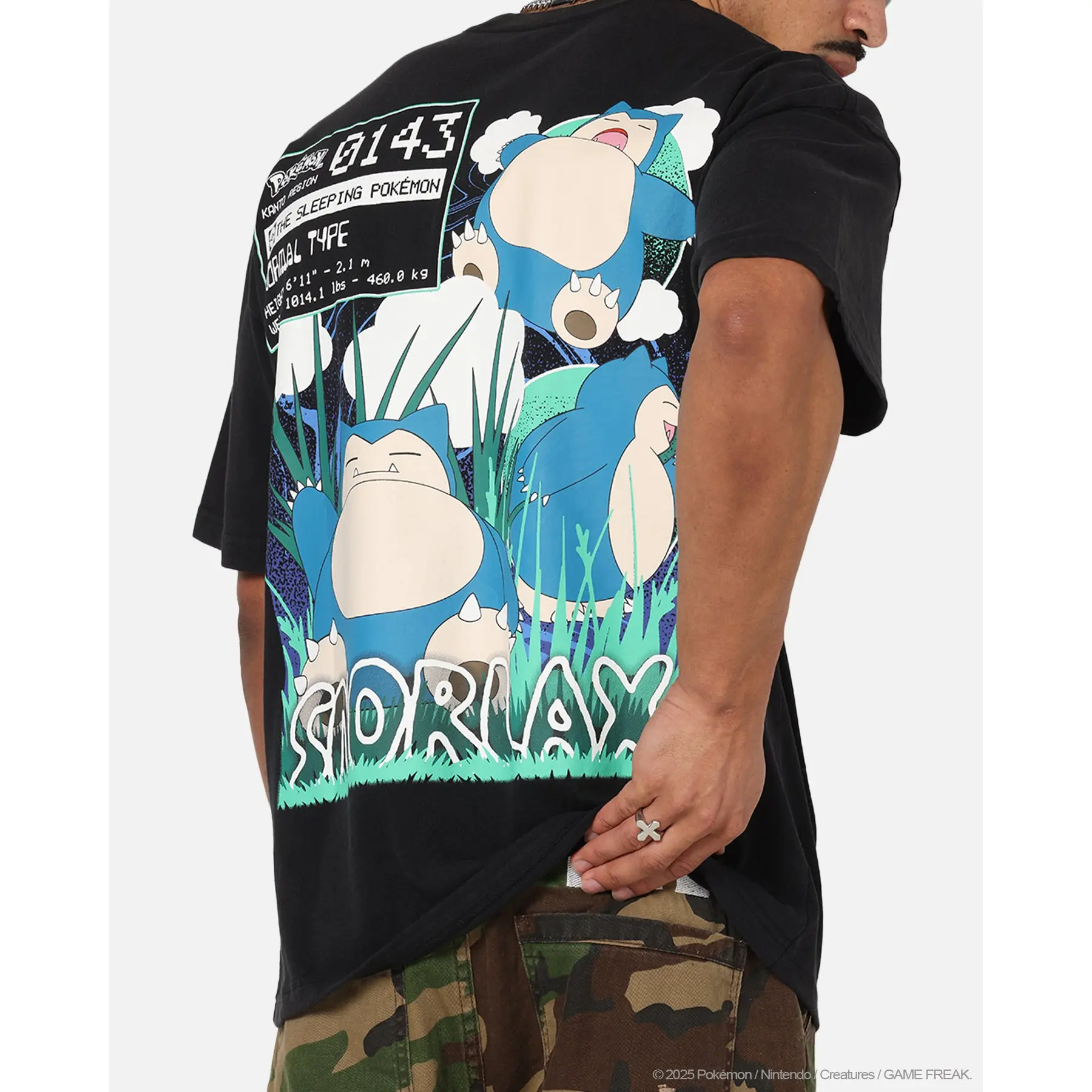 The Pokémon Collection By 73Studio Snorlax Vintage T-Shirt Off