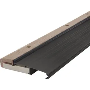 78634 5-5/8 in. x 1-1/8 in. x 36 in. Bronze Adjustable Aluminum & Hardwood Threshold Kit - Versatile Solution for French and Exterior Doors