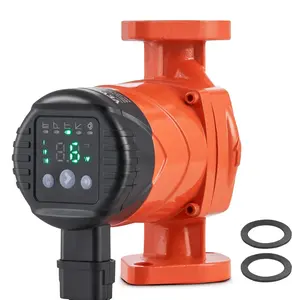 VEVOR 007E-2F2 Hot Water Recirculating Pump,  , 110V, 42W 16 GPM High Efficiency Circulator Pump, EMC Automatic Hot Water Circulation Pump 1" NPT Flange Circulator Pump for Home Water Heater System