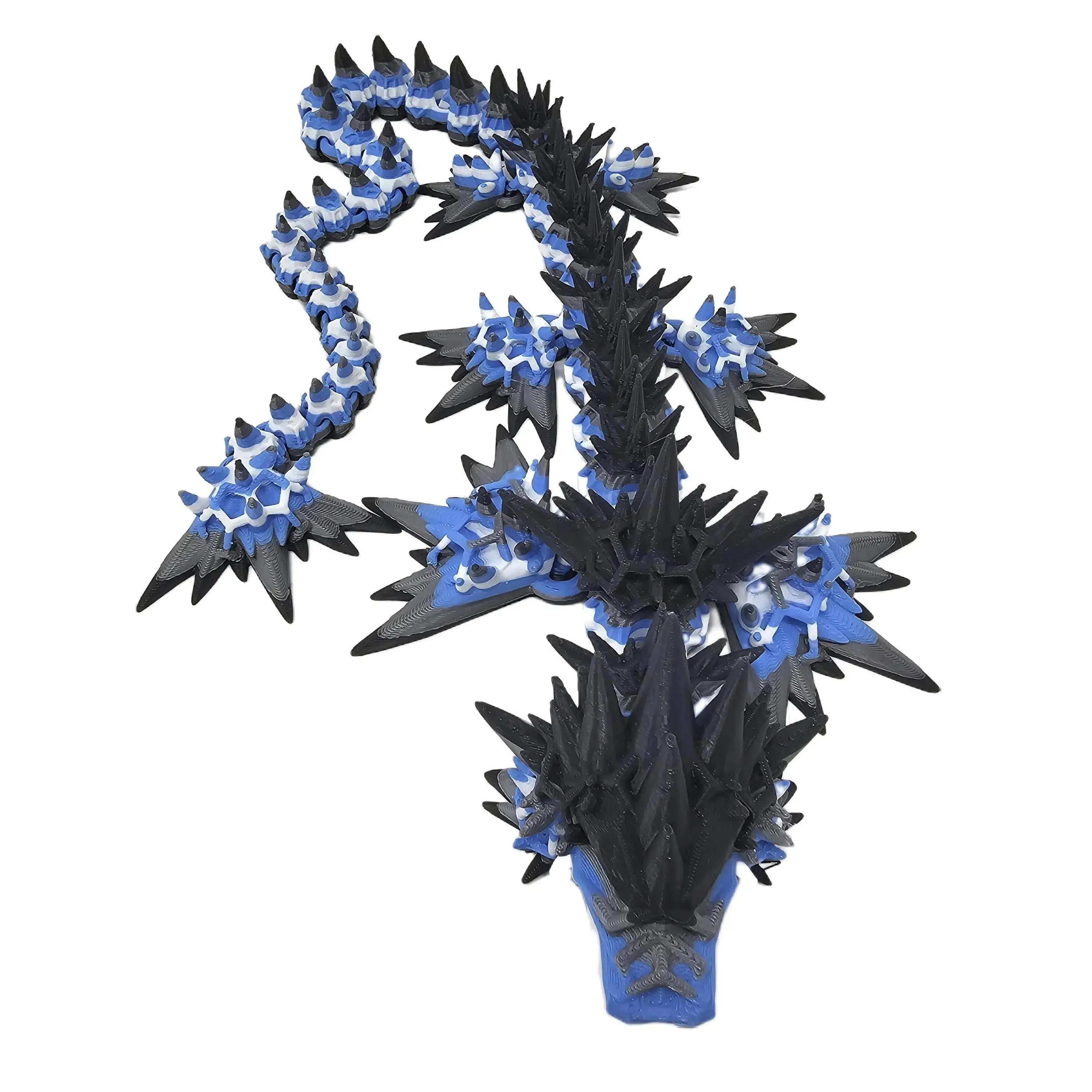3D Printed Plastic Compact Voidsea Adult Dragon Light Sculpture - Decorative Light Effects LGBTQ+ Standing Pride Flag Home Decor Statue Figurine for Celebrating Uniqueness