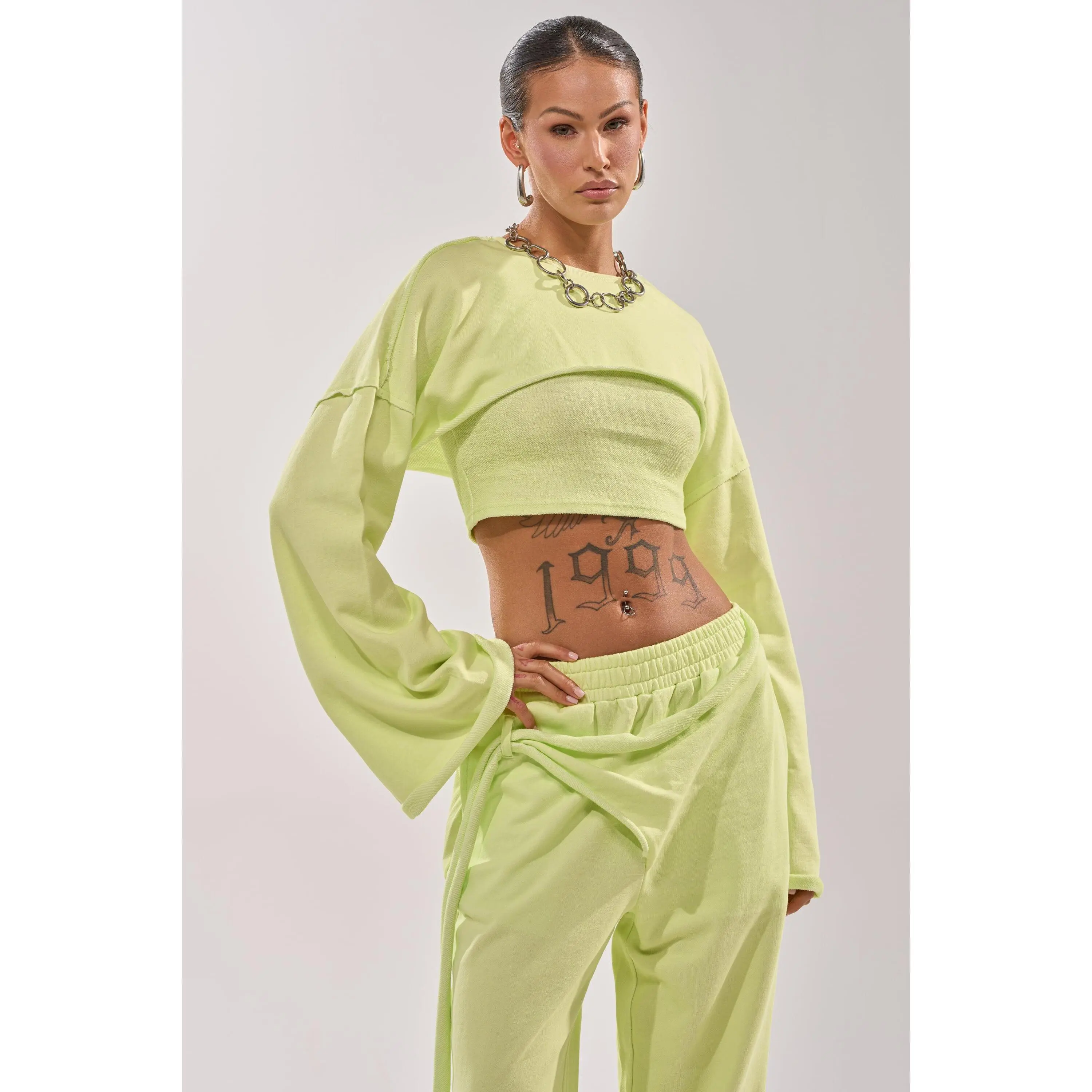 TRY ME BABY CROP SWEATSHIRT