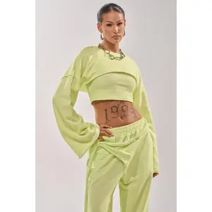TRY ME BABY CROP SWEATSHIRT