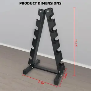 Dumbbell Rack Stand, Heavy-Duty a-Frame Weight Rack for Dumbbells, 480LBS Capacity Space Saver Storage Organizer for Home Gym