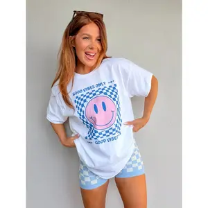 Smiley Vibe Graphic Top Unisex T-shirt clothing
