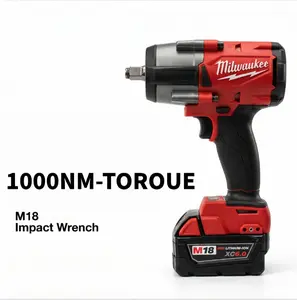 Milwaukee M18 FMTIWF12 1/2-Inch Impact Wrench with Friction Ring and 1000Nm Nut-Busting Torque for Heavy-Duty Automotive Repair, 18V Cordless Power Tool Featuring 4-Mode Drive Control and M24 Bolt Capacity