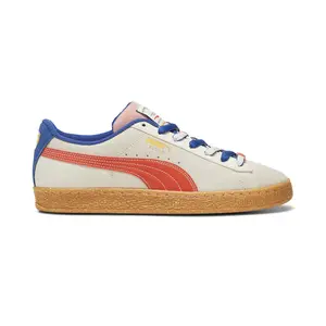 PUMA Mens Suede Podium Lace Up Sneakers Shoes - Off White