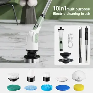 USB Charging Multi-functional Electric Cleaning Brush with Automatic Rotation, Telescopic, Wireless Handheld Brush for Home Kitchen and Bathroom Easy Cleaning