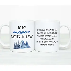 Father In Law Mug Gift, Fil Gift, To My Father In Law Cofe Mug, Future Father In Law Sentimental Gift, Father In Law Wedding Gift, 11 15oz Ceramic Cup