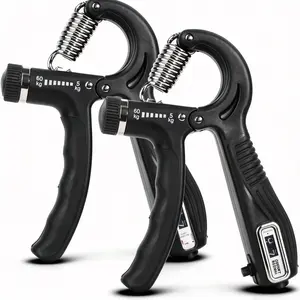 2 Pack Grip Strength Trainer with Counter, Hand Grip Strengthener, Adjustable Resistance 11-132Lbs (5-60kg), Forearm Strengthener, Home Gym Equipment, for Gift