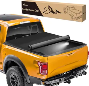 Nilight Soft Roll Up Truck Bed Tonneau Cover Compatible with Ford F150 2015 2016 2017 2018 2019 2020 2021 2022 2023 2024 2025 6.5ft  dealsforyoudays