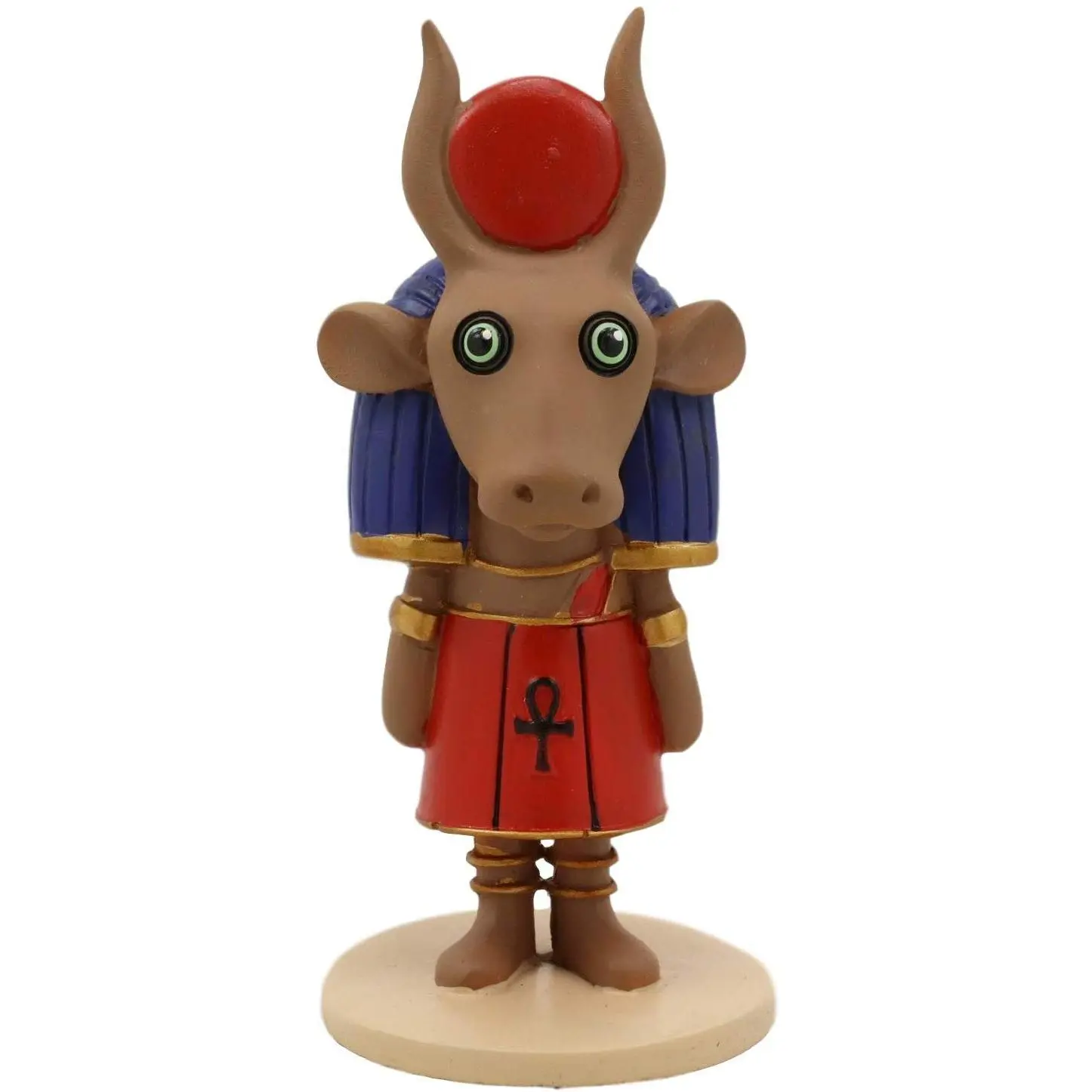 Ebros Ancient Egypt Chibi Hathor Goddess Mother Resin Statue, 4"H 5oz Figurine for Home Decor, Unique Gift