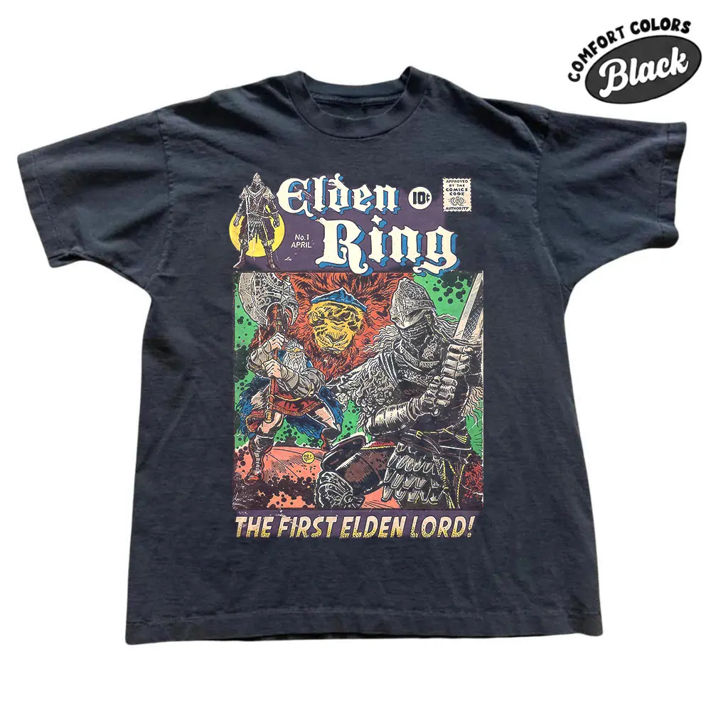 The First Elden Lord Elden Ring Comic Comfort Color T-Shirt,  Videogame Shirt, Gift For Her, Gift For Him, Trending Shirt