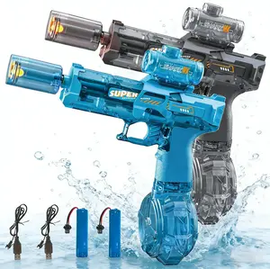 2 Pack Electric Water Gun, Water Guns for Adults, Magazine Large Capacity Automatic Water Gun,for Pool, Beach, Outdoor Activities