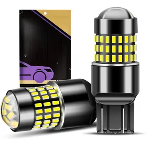 7443 7440 LED Bulb Reverse Lights Xenon White 400% Brighter 7441 7444 992 LED Bulb with Projector for Turn Signal Brake Parking Lights,Pack of 2