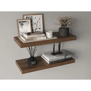 31.5" Wide Floating Shelves Set Of 2, Shelves For Wall Decor For Bedroom, Bathroom Storage Shelves, Book Shelves For Living Room