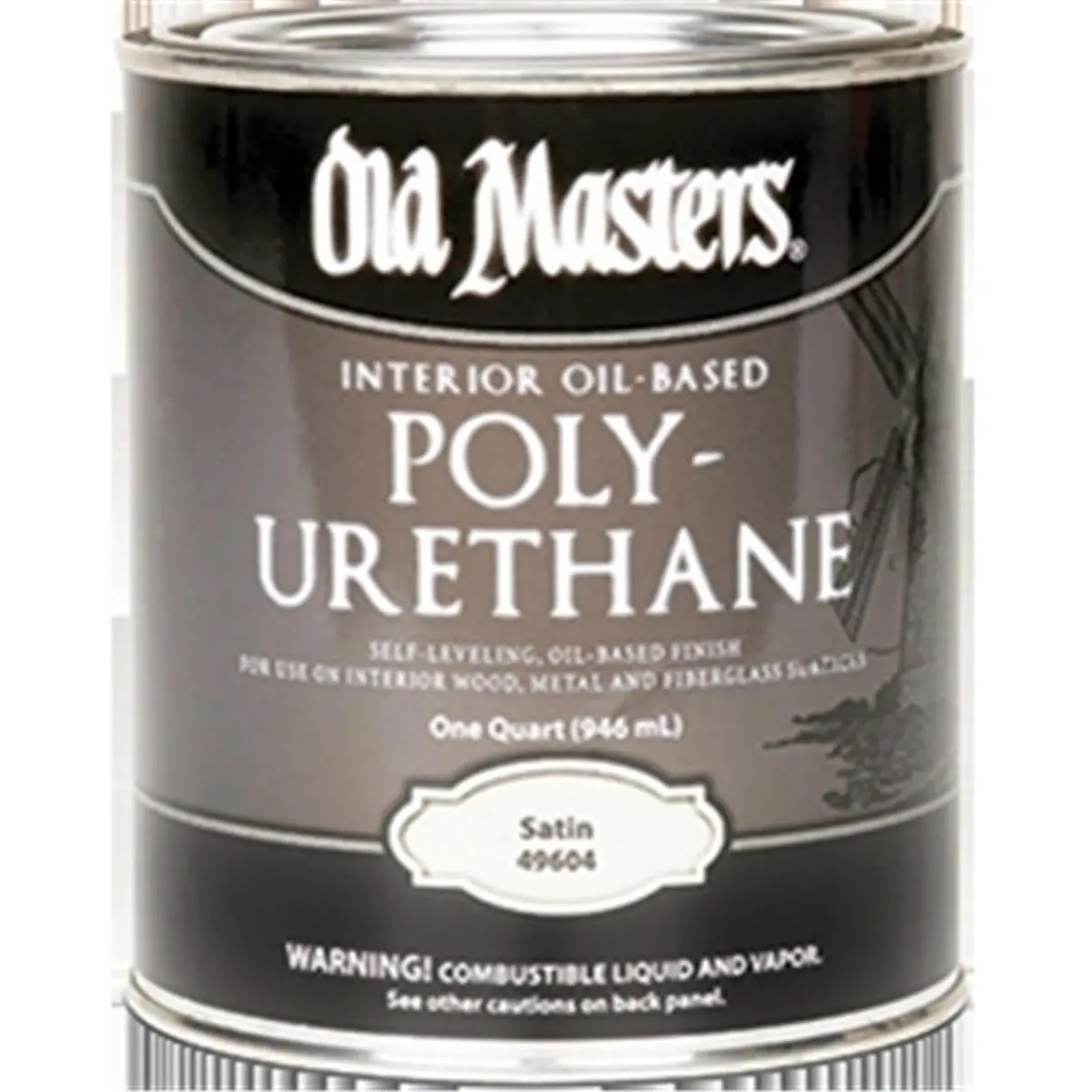 212 MAIN Old Masters 49604 Satin Oil-Based Polyurethane - 1 Qt, Satin Finish, Self-Leveling Automotive & Motorcycle Paint Care Coating