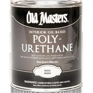 212 MAIN Old Masters 49604 Satin Oil-Based Polyurethane - 1 Qt, Satin Finish, Self-Leveling Automotive & Motorcycle Paint Care Coating