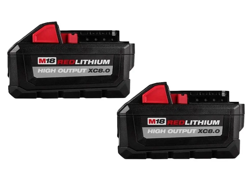 Milwaukee 48-11-1880 M18 REDLITHIUM HIGH OUTPUT XC8.0 Cordless Power Tool Batteries for M18 Systems