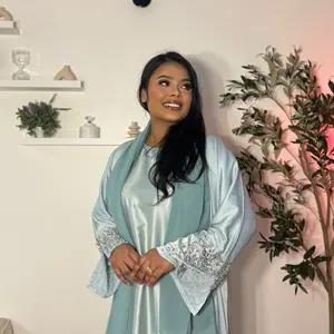 Azara 4-Piece Abaya Set – Elegant Baby Blue