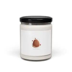 Terracotta Abstract Candle, Scented Soy Candle | Warm Neutral Shapes, Clay Tone Decor