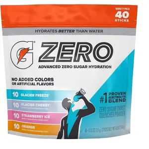Gatorade G Zero Powder Variety Pack, 40 pk. Gatorade G Zero Powder Variety Pack, 40 pk.