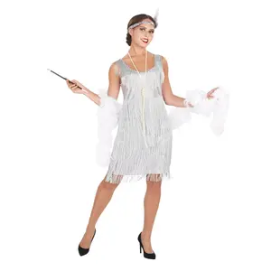 20s Silver Flapper Adult Costume