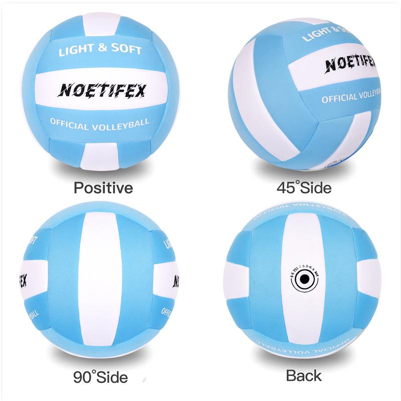 Soft Volleyball-Super Soft Fabric Light Volleyball for Indoor Practice Safe and Quiet Kids Youth Beginners House Yard Training Practice Games(Deflated) indoor outdoor gift