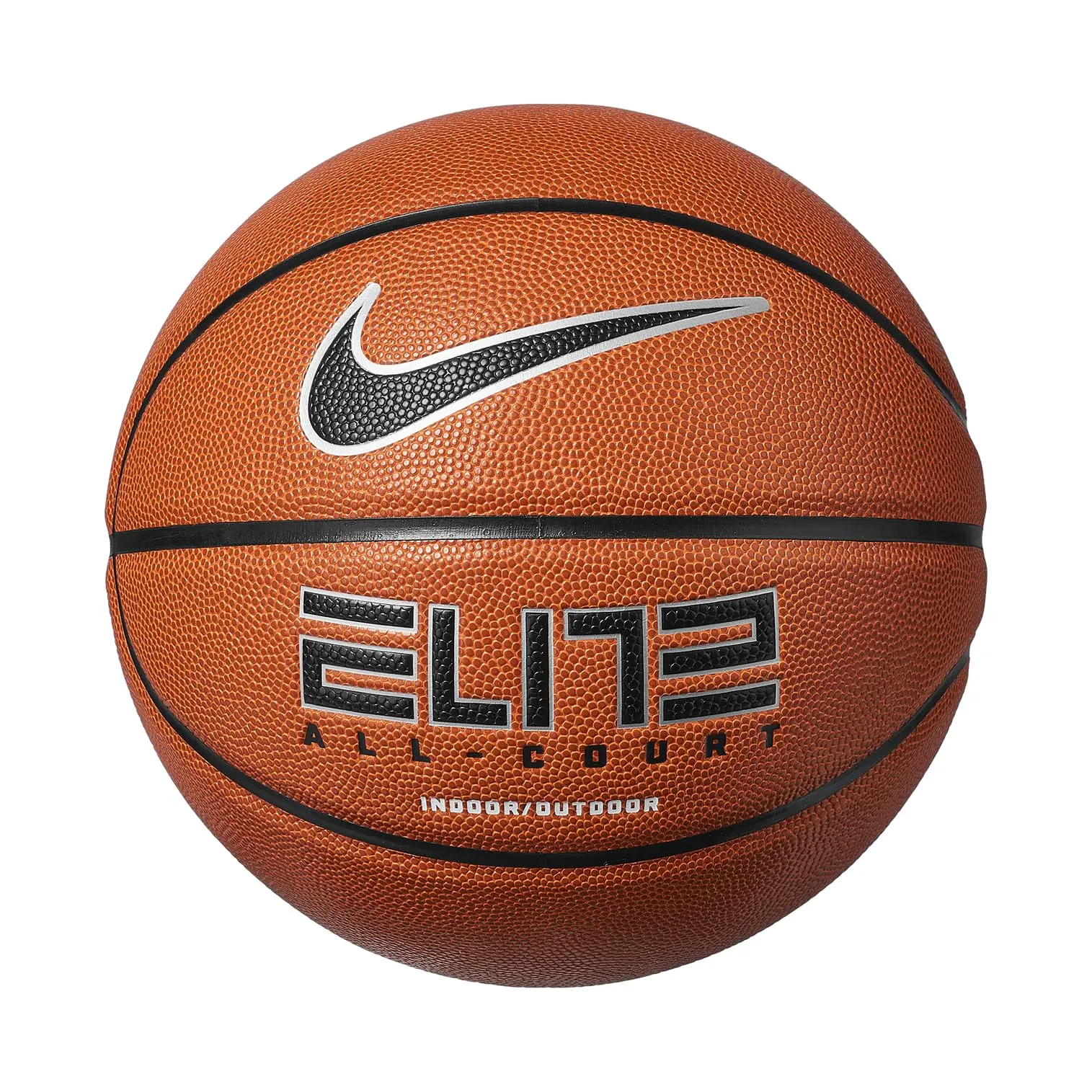 Nike Elite All Court 8P Basketball Size 7 Amber Black Authentic New | N1004071 | Composite Leather | Indoor | Outdoor | 8-Panel | Training | Match | Game | Professional | Grip | Durable | High Performance | Official Men's Size