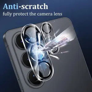 Samsung Galaxy S26/s25/s24 Ultra Camera Protection Film, Metal Tempered Glass Lens Cover, Ultra Thin HD Transparent Lens Ring